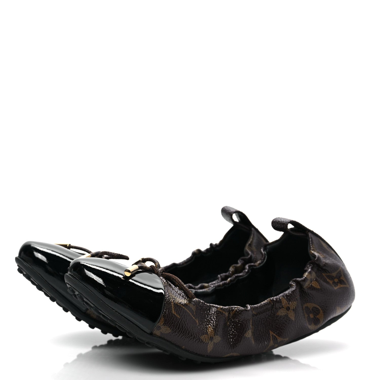 Louis Vuitton Monogram Flirty Ballerina Flat 38.5 Black 3 of 7