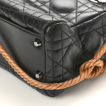 Christian Dior Lambskin Cannage Mini Morgane Tschiember Lady Dior Black 9 of 11