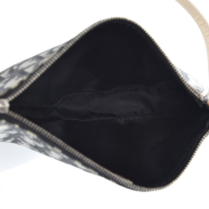 Christian Dior Monogram Mini Saddle Pochette White Black 5 of 9