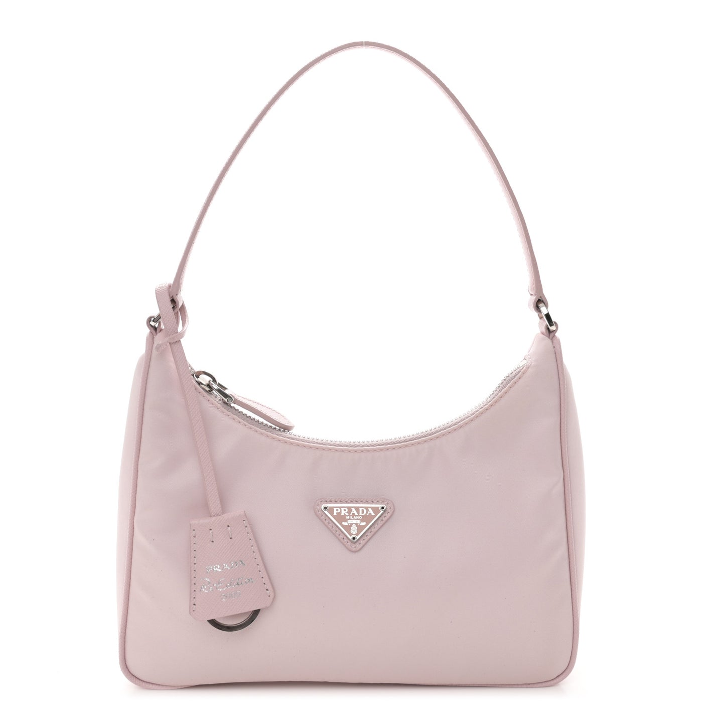 Re-Nylon Saffiano Mini Re-Edition 2005 Bag Alabastro