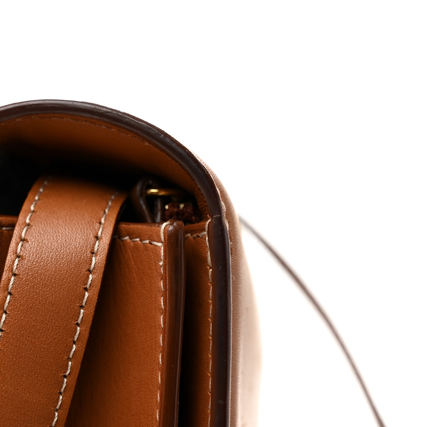 Natural Calfskin Medium Classic Box Flap Bag Tan