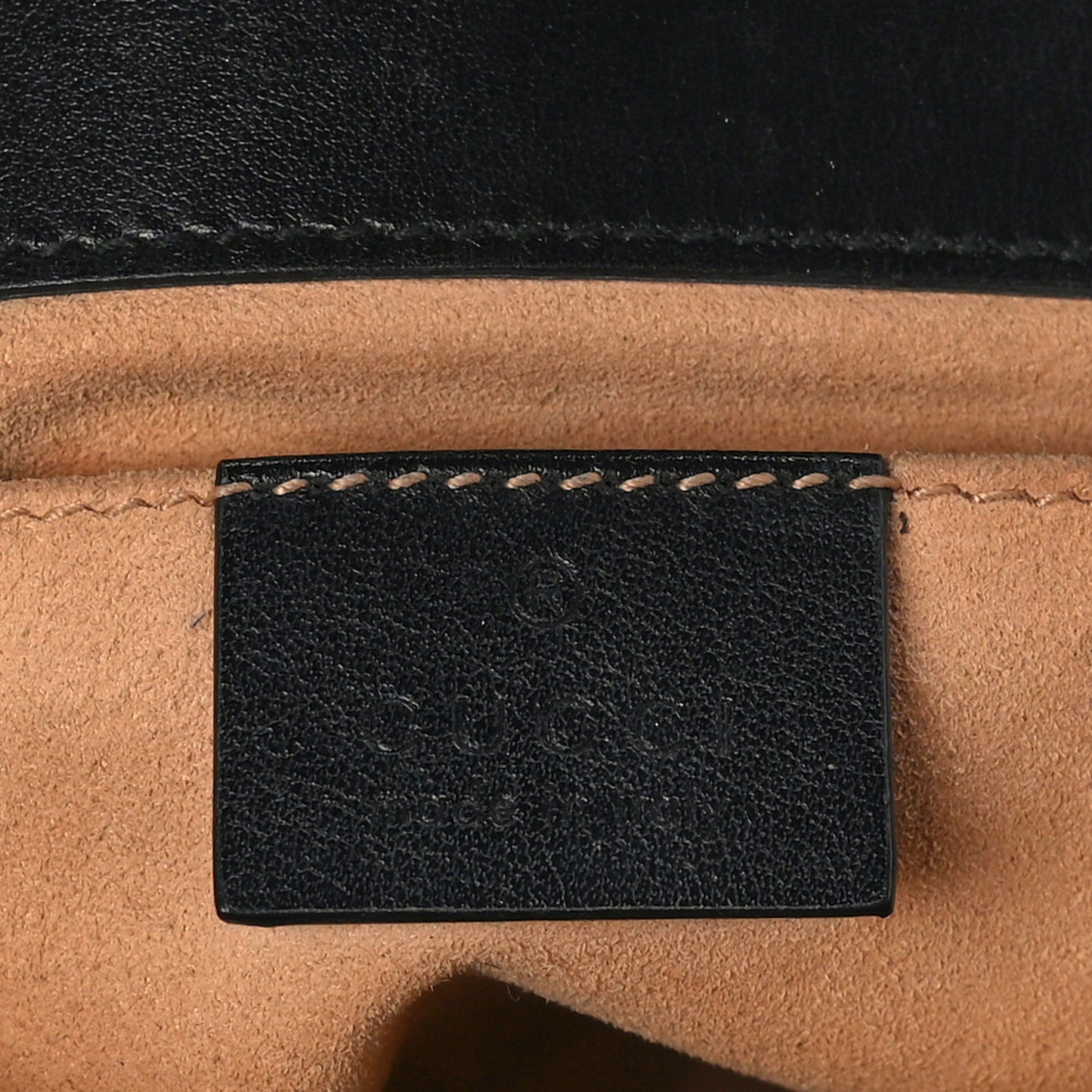 Calfskin Matelasse Mini GG Marmont Shoulder Bag Black