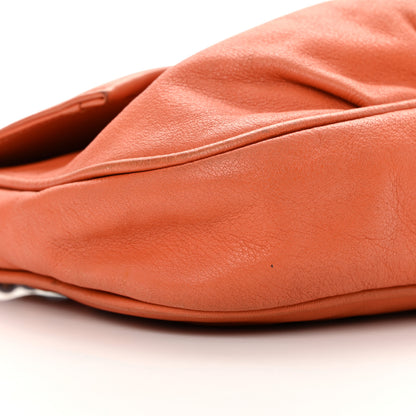 Fendi Vitello Flamingo Fendista Pouchette Crossbody Arancio 9 of 22