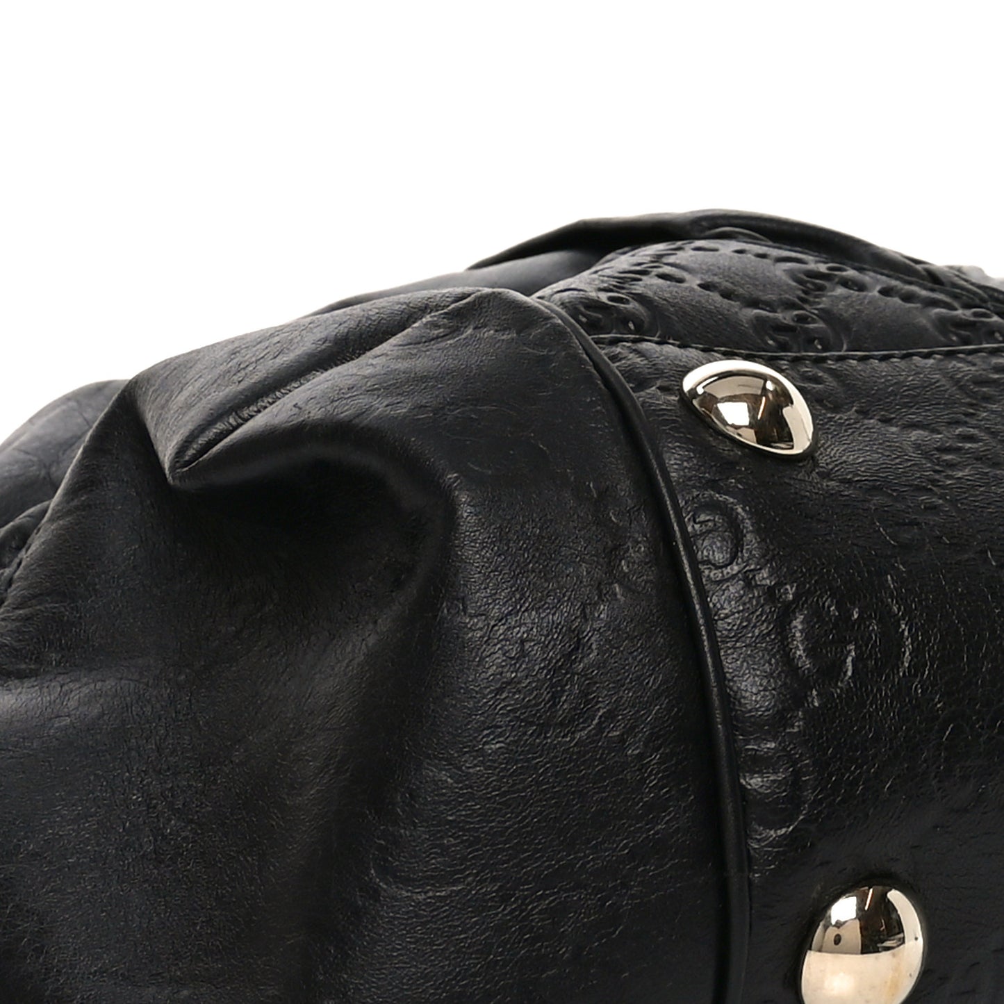 Calfskin Guccissima Full Moon Tote Black