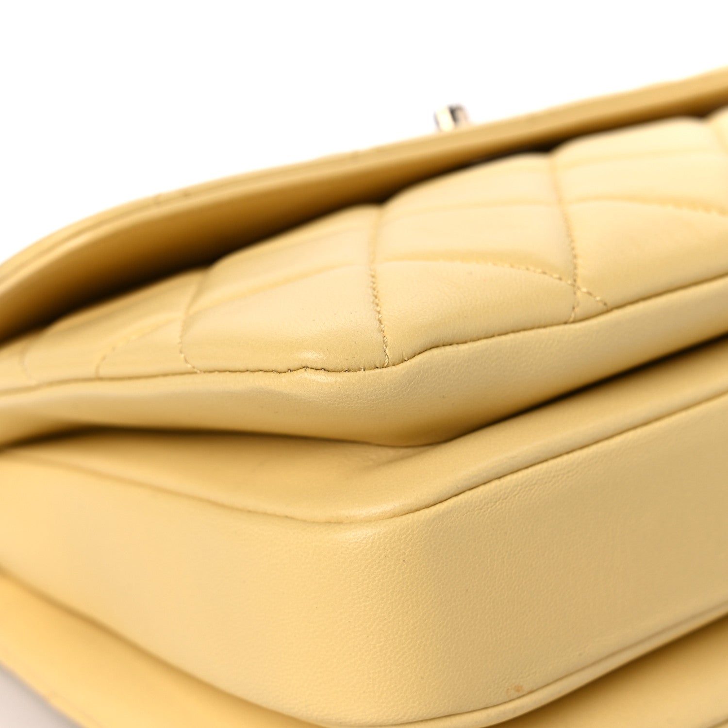 Chanel Lambskin Quilted Small Trendy CC Flap Dual Handle Bag Yellow 8 of 12