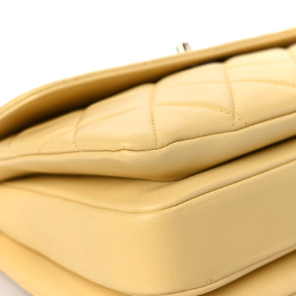 Chanel Lambskin Quilted Small Trendy CC Flap Dual Handle Bag Yellow 8 of 12