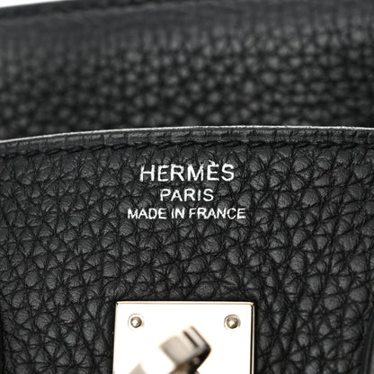 Hermes Togo Birkin 25 Black 6 of 11
