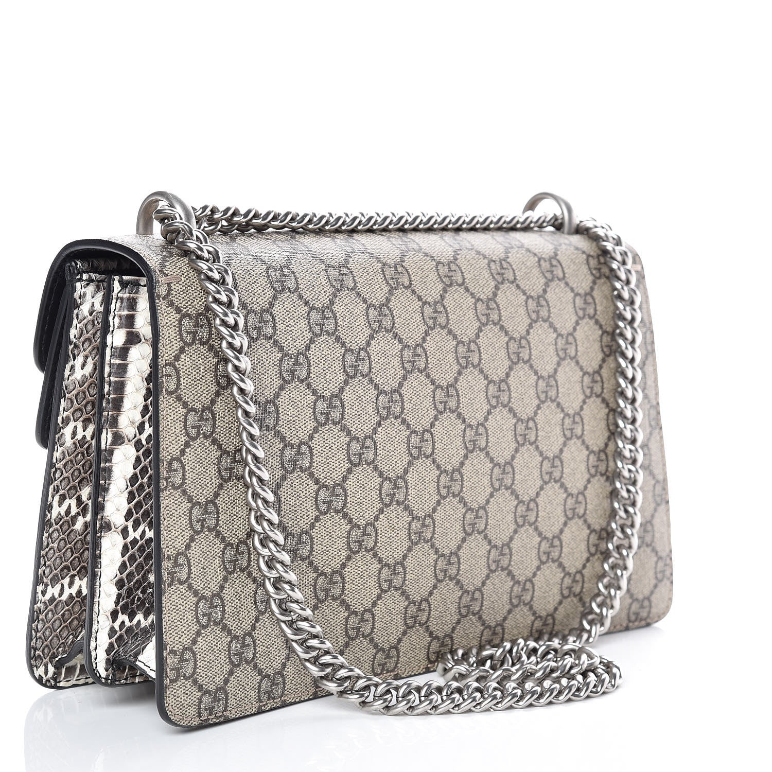 Gucci GG Supreme Monogram Elaphe Elephant Embroidered Small Dionysus Shoulder Bag 4 of 13