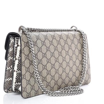 Gucci GG Supreme Monogram Elaphe Elephant Embroidered Small Dionysus Shoulder Bag 4 of 13