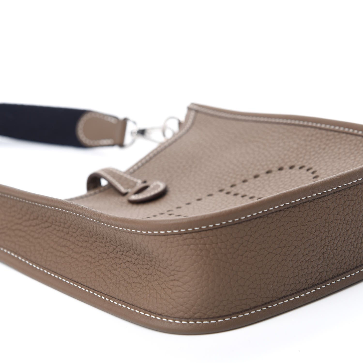 Hermes Taurillon Clemence Amazone Evelyne TPM Etoupe Bleu Indigo 6 of 11
