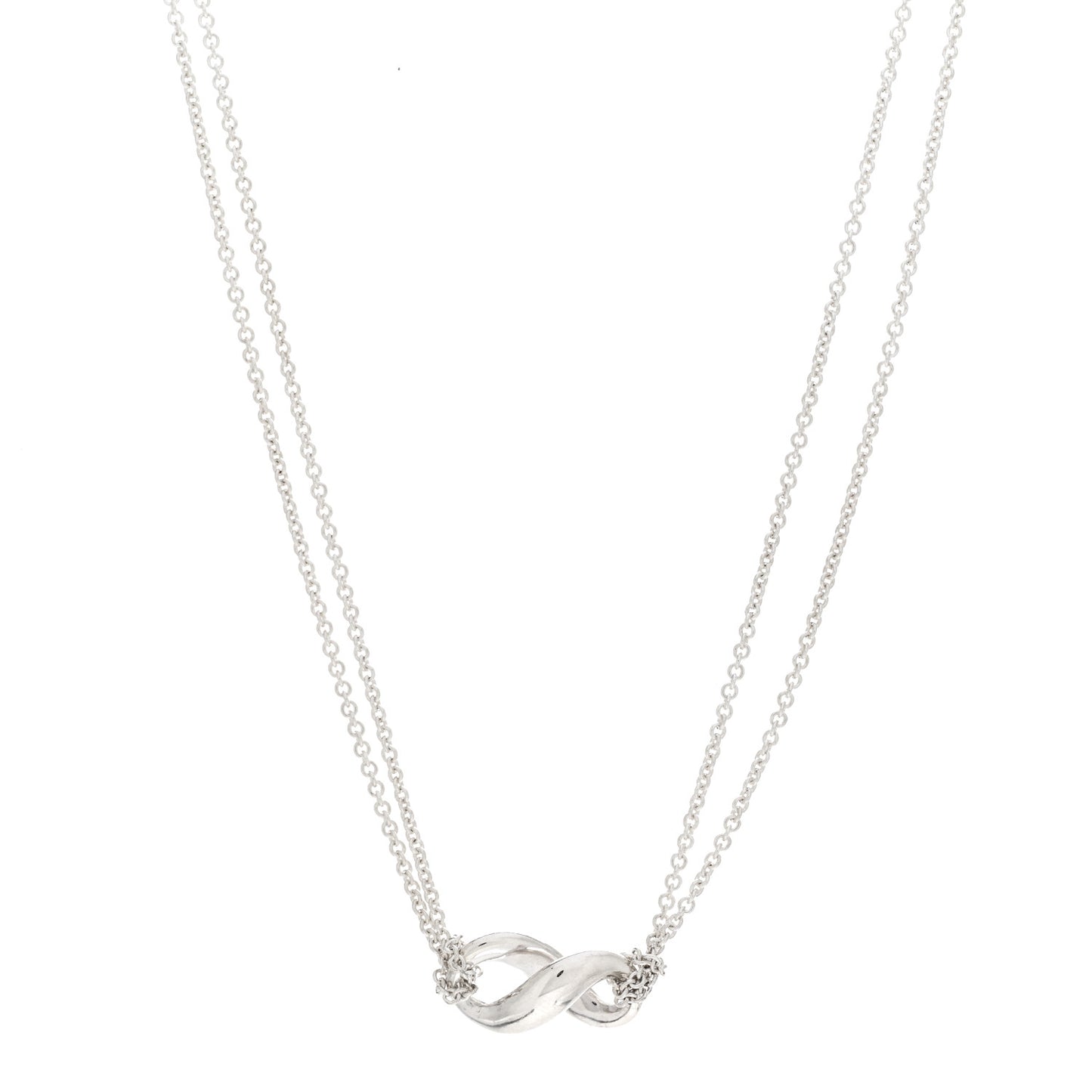 Sterling Silver Figure 8 Pendant Necklace