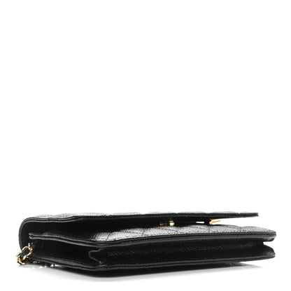 Chanel Caviar Quilted Wallet On Chain WOC Black 4 of 11