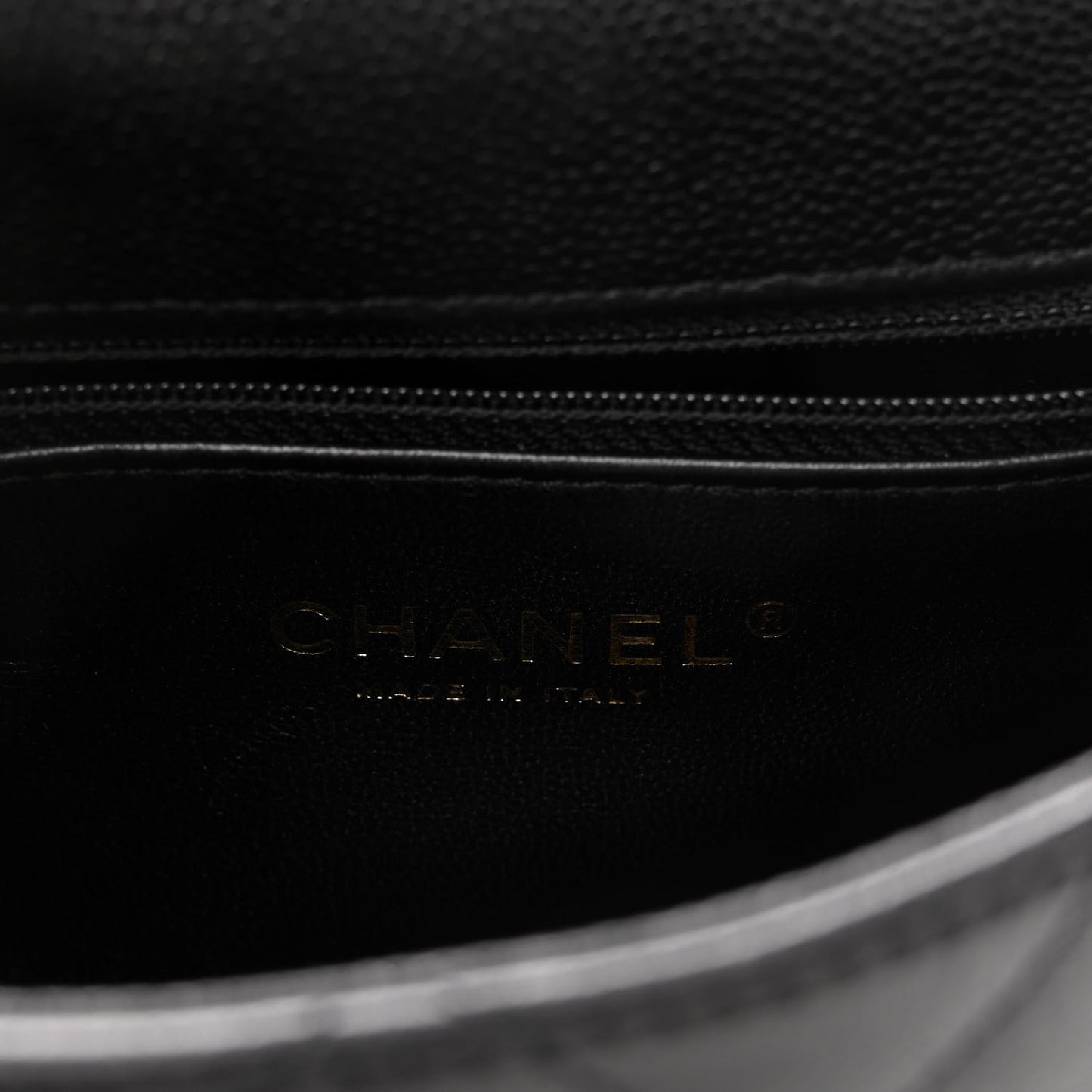 Caviar Quilted Mini Sweetheart Flap Black