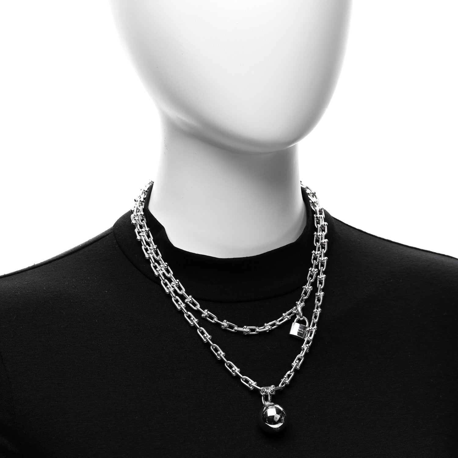 Tiffany Sterling Silver HardWear Wrap Necklace 2 of 5