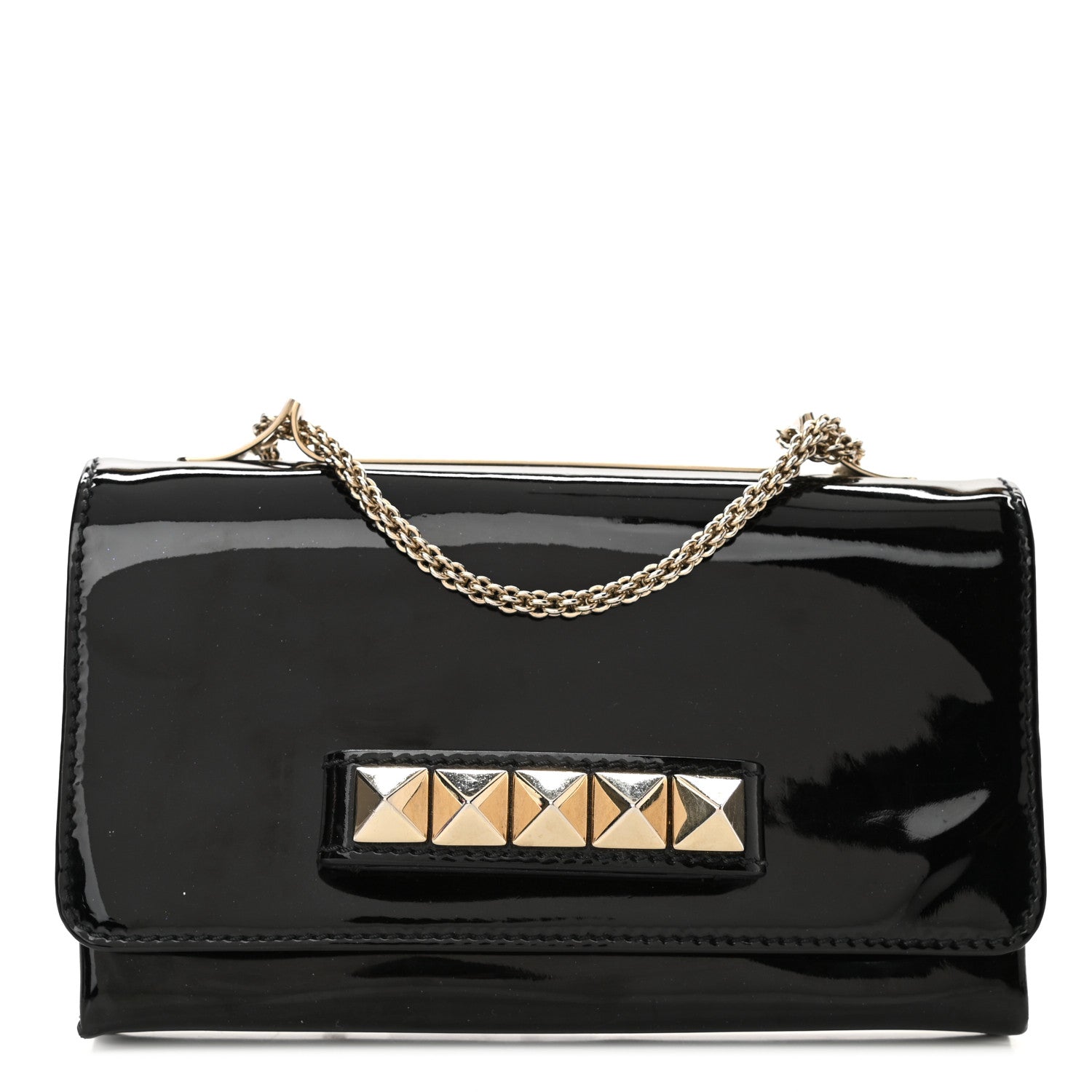 Valentino Garavani Patent Va Va Voom Shoulder Bag Black 1 of 10