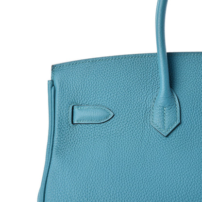 Hermes Togo Birkin 35 Turquoise 27 of 33