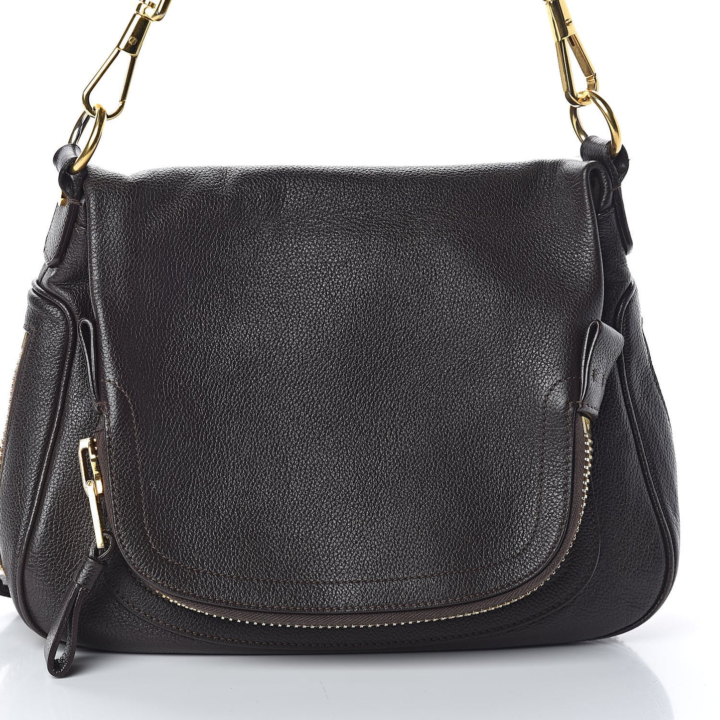 Grained Calfskin Medium Jennifer Dark Brown