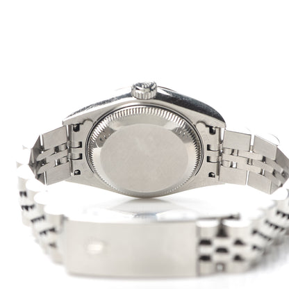 Rolex Stainless Steel 18K White Gold Diamond 26mm Oyster Perpetual Datejust Watch Silver Jubilee 79174 4 of 5