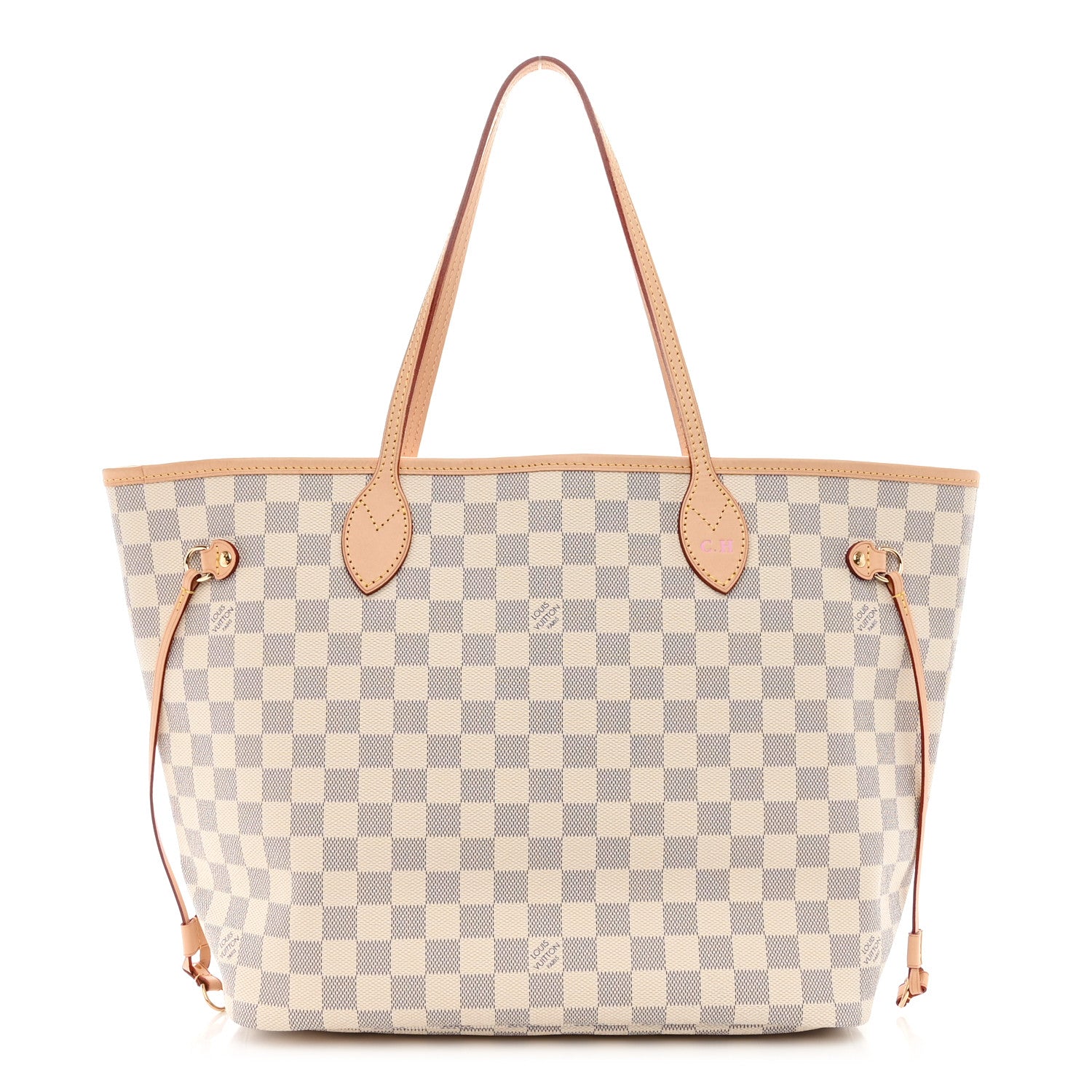 Louis Vuitton LOUIS VUITTON Damier Azur Neo Neverfull MM Rose Ballerine 1 of 10