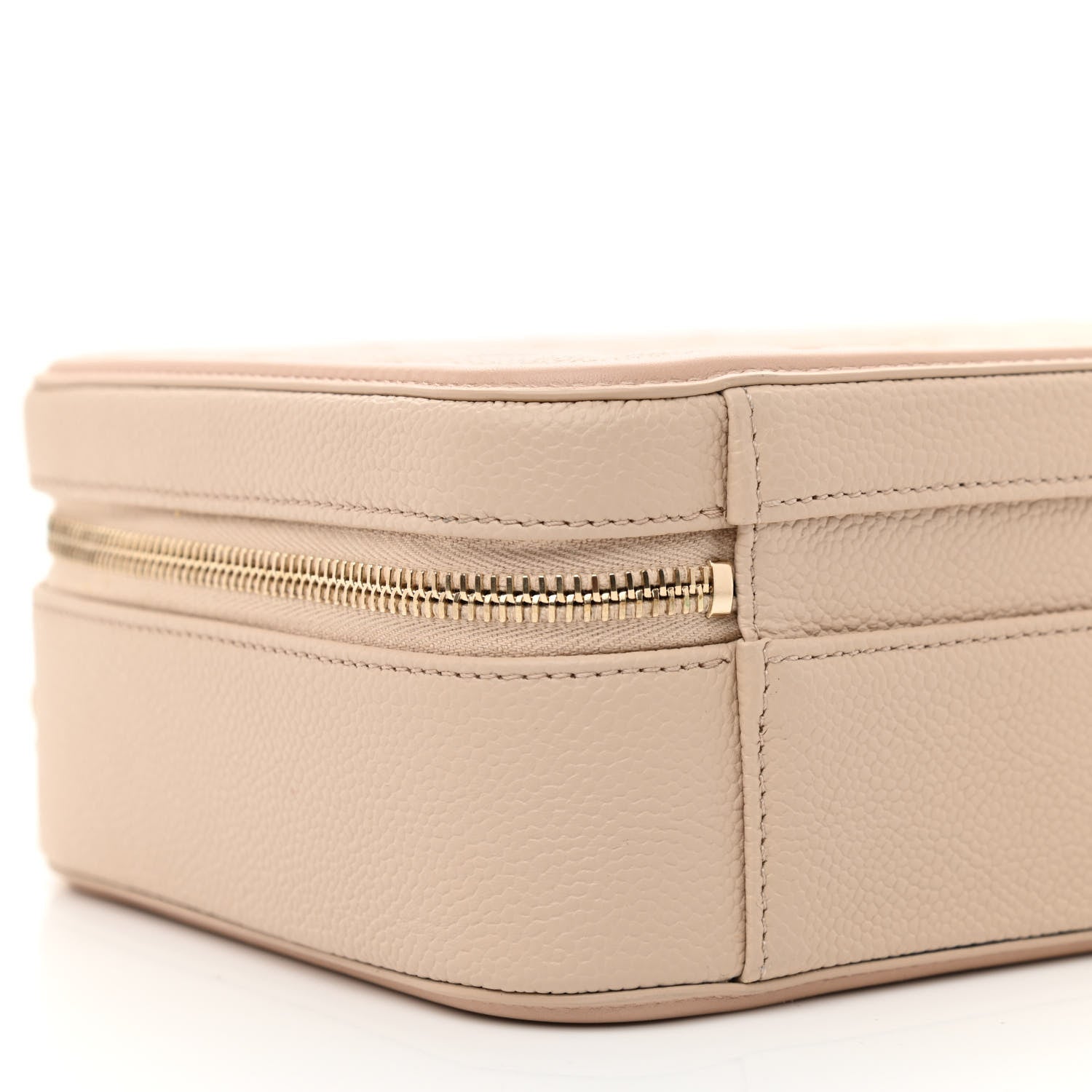 Chanel Caviar Quilted Medium CC Filigree Vanity Case Beige 9 of 10