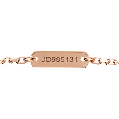 Van Cleef & Arpels 18K Rose Gold Diamond Silver Obsidian Vintage Alhambra Pendant Necklace 5 of 5