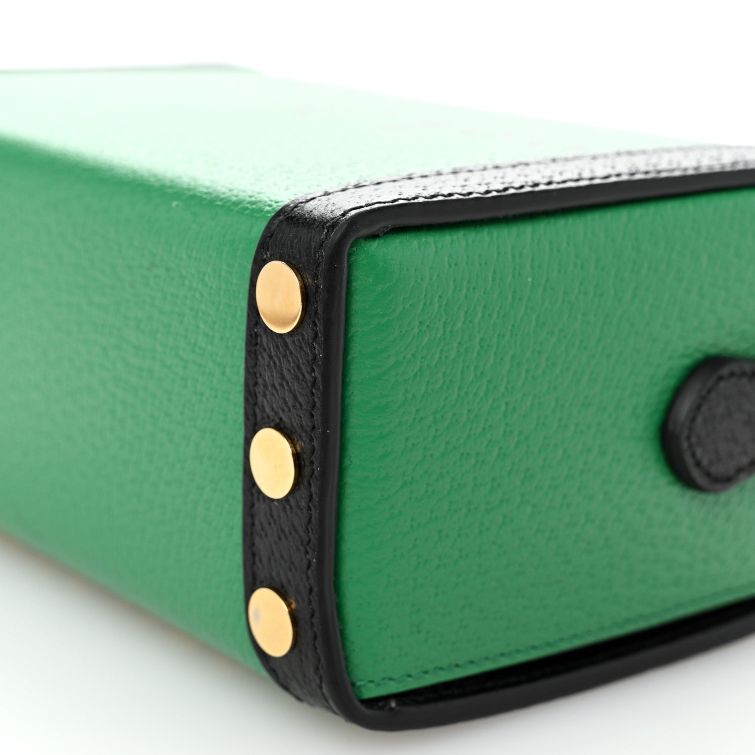 Gucci Grained Calfskin Gucci 100 Mini Bag Green 10 of 10