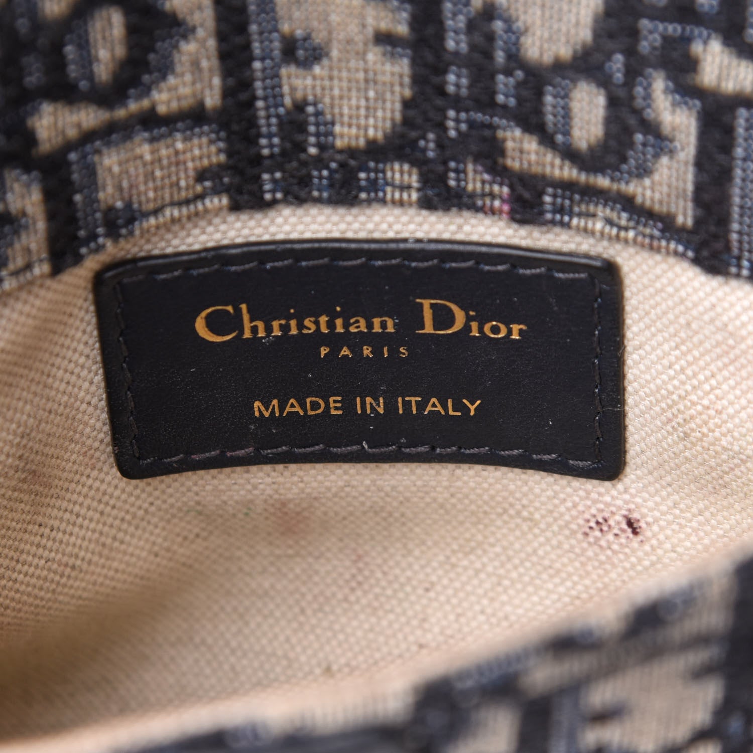 Christian Dior Oblique Saddle Belt Pouch Blue 6 of 8