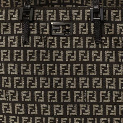 Fendi Zucchino Vitello Tote Testa di Moro Beige 8 of 14