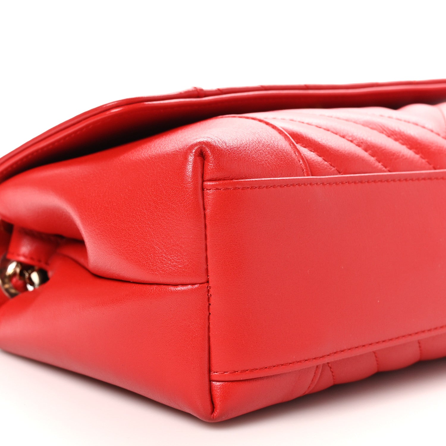 Chanel Calfskin Quilted Medium Daily Chevron Flap Red 9 of 12