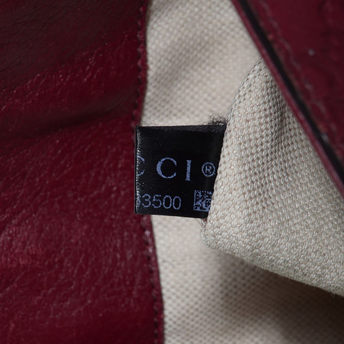Guccissima Medium Bree Foldover Tote Classic Ruby