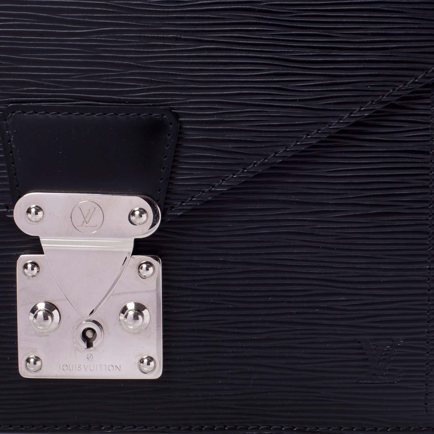 Louis Vuitton Epi Pochette Sellier Dragonne Clutch Black 6 of 10