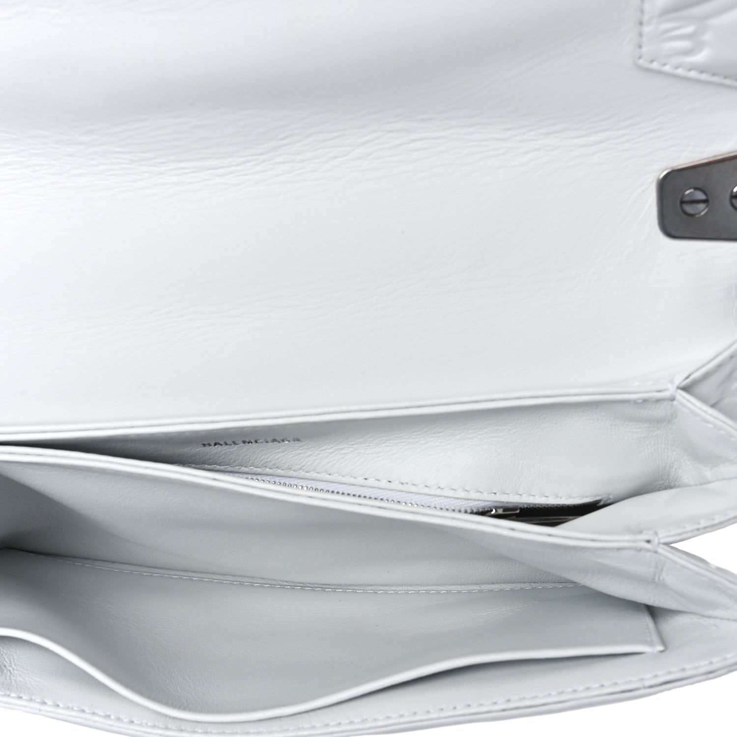 Balenciaga Nappa BB Monogram Embossed Medium Triplet Bag White 5 of 11