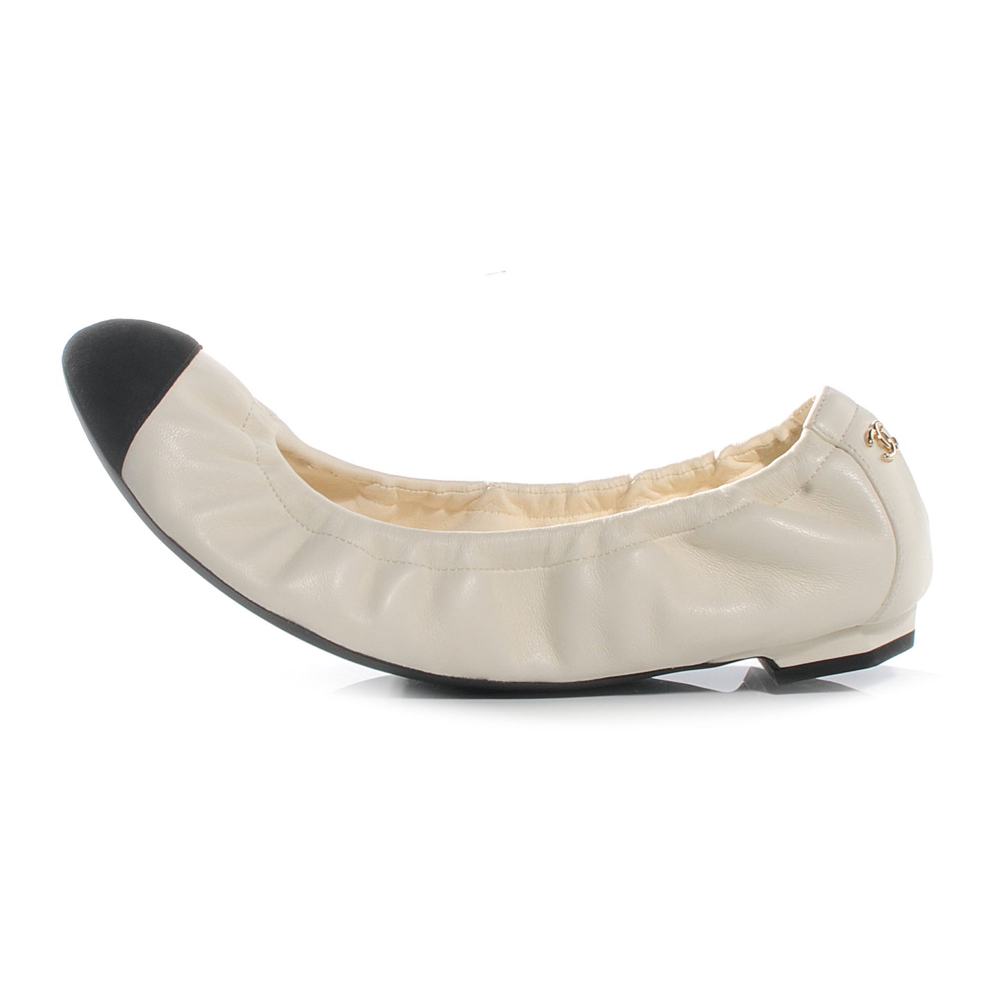 Suede Classic CC Cap Toe Ballet Flats 35.5 Beige