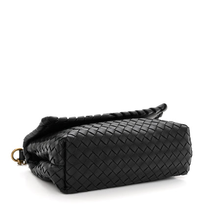 Bottega Veneta Nappa Intrecciato Baby Olimpia Shoulder Bag Black 4 of 9