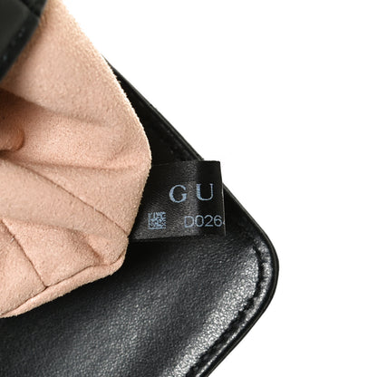 Gucci Calfskin Matelasse Mini GG Marmont Shoulder Bag Black 8 of 11