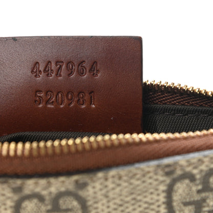 Gucci GG Supreme Monogram Key Case Beige Ebony Cuir 7 of 8