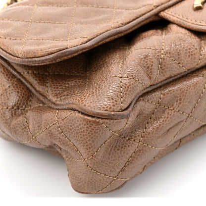 Chanel Caviar Quilted Medium Easy Flap Brown 10 of 15