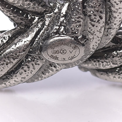 Chanel Ruthenium Twisted CC Brooch 4 of 4