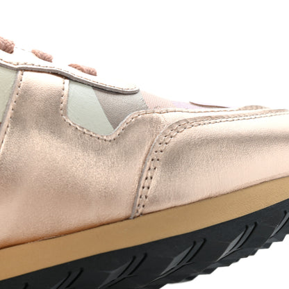 Valentino Garavani Metallic Nappa Suede Camouflage Womens Rockrunner Sneakers 39 Multicolor 9 of 11