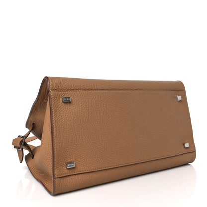 The Row Matte Grained Calfskin Soft Margaux 12 Sandpit 4 of 9