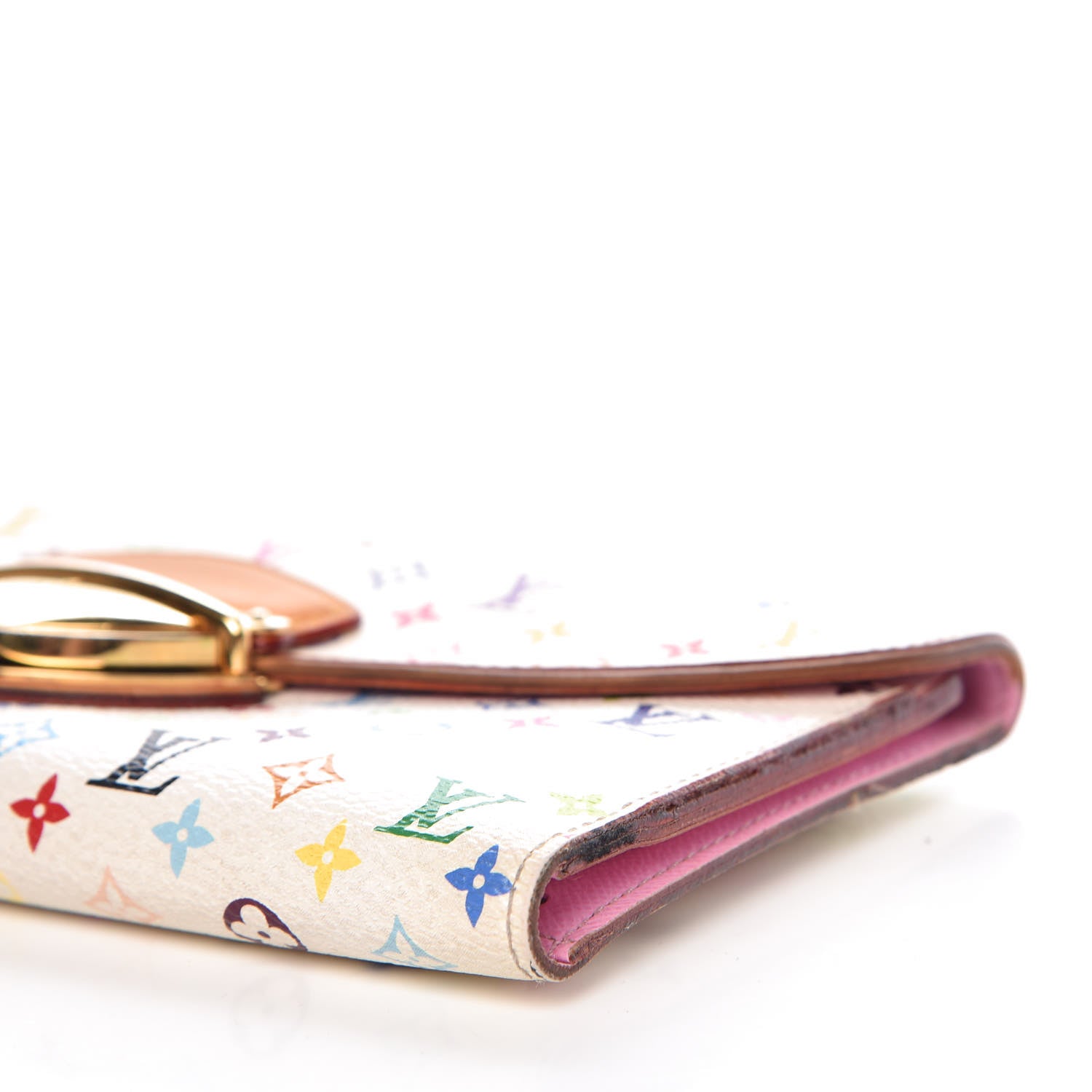 Louis Vuitton Monogram Multicolor Eugenie Wallet White Litchi 9 of 15