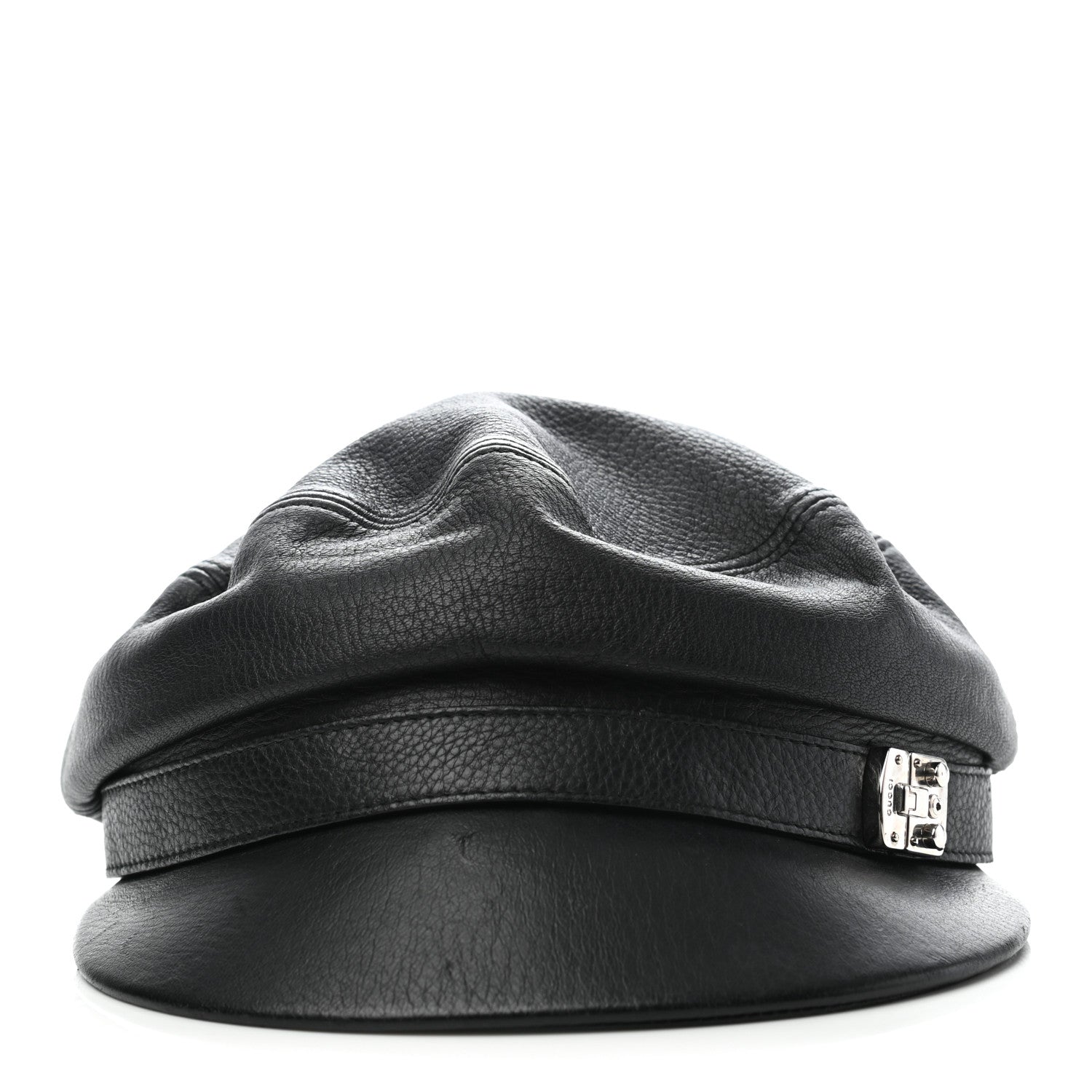 Gucci Calfskin Cellarius Hat S Black 3 of 15