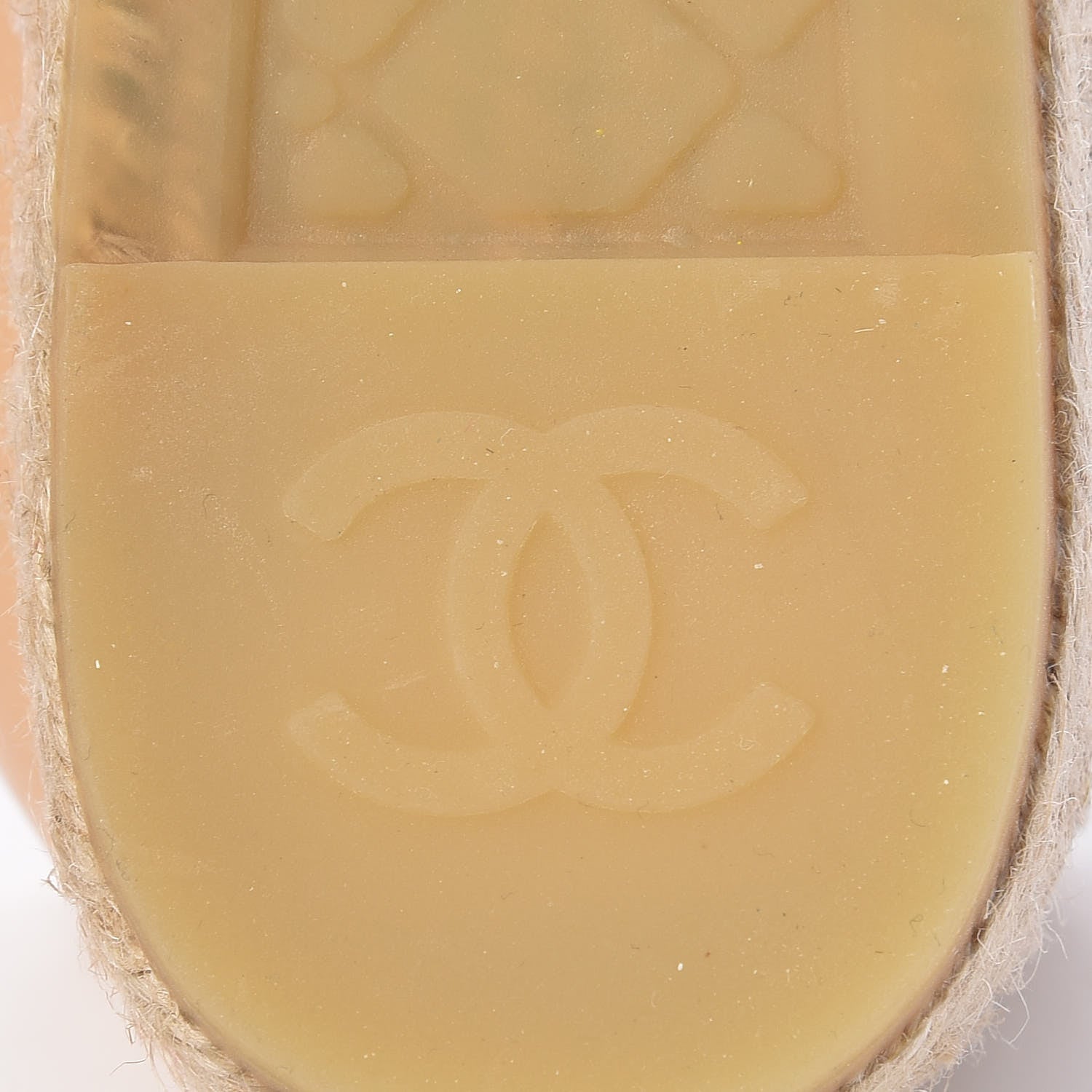 Chanel Lambskin CC Espadrilles 36 Beige Black 8 of 12