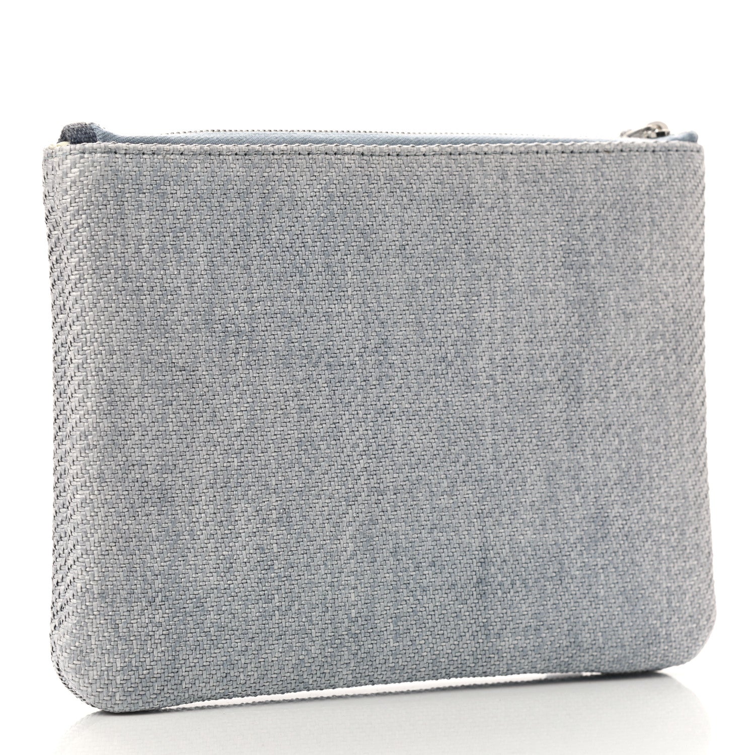 Chanel Canvas Medium Deauville Pouch Blue 3 of 9