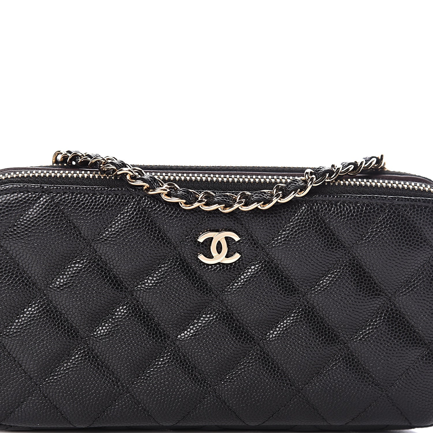 Chanel Caviar Quilted Small Clutch With Chain Black 9 of 11