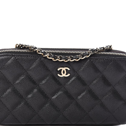Chanel Caviar Quilted Small Clutch With Chain Black 9 of 11