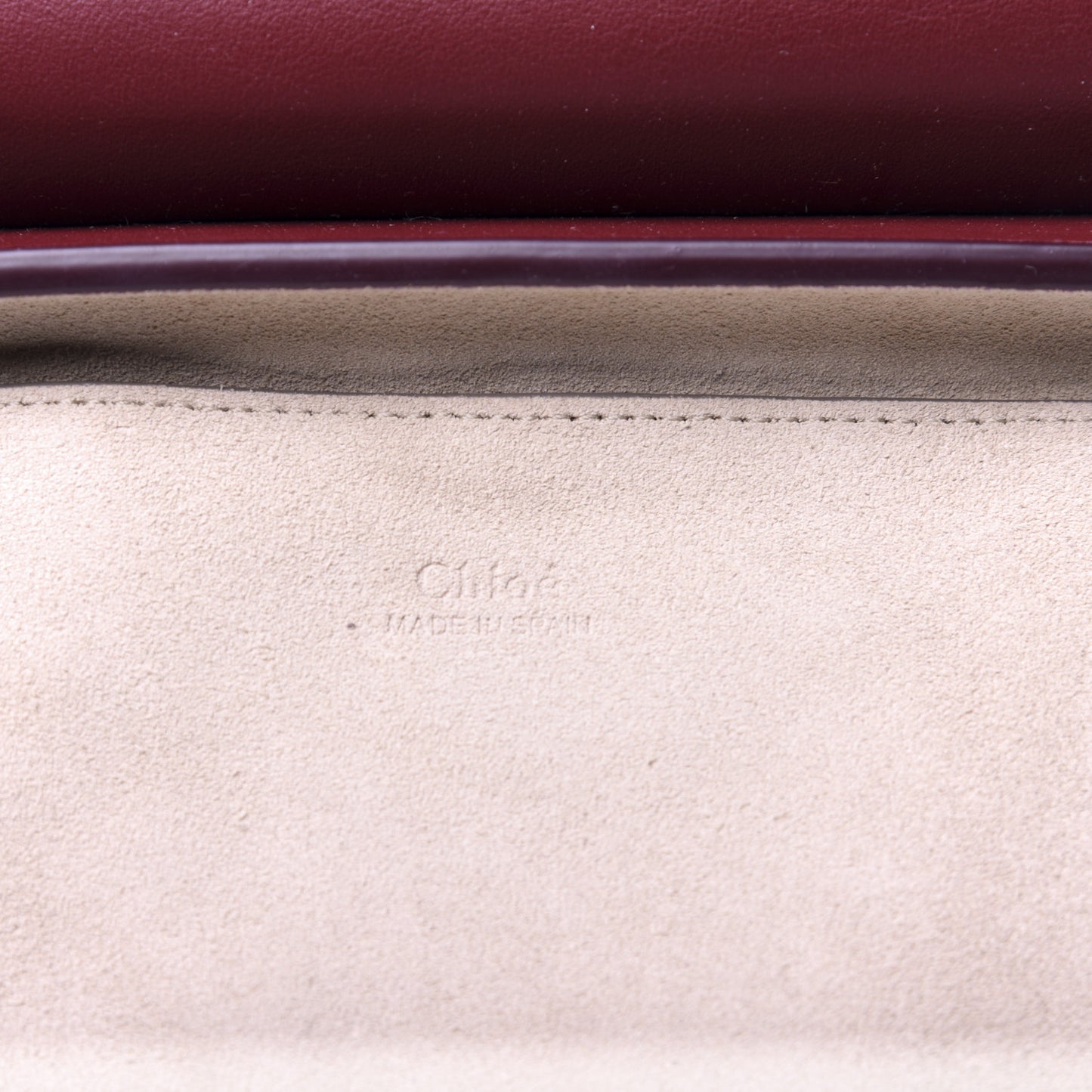 Suede Calfskin Small Faye Shoulder Bag Plum Purple