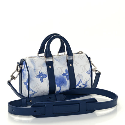 Louis Vuitton Monogram Watercolor Keepall XS Blue 3 of 10