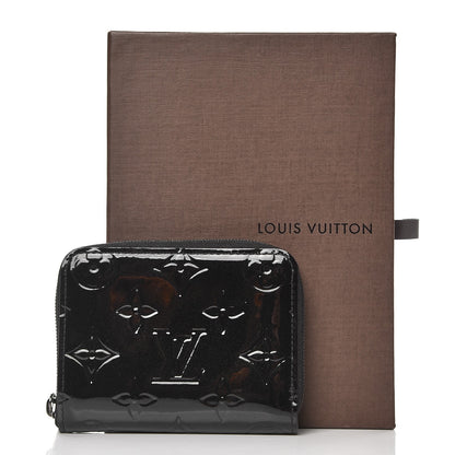 Louis Vuitton Vernis Zippy Coin Purse Wallet Noir Magnetique 7 of 7