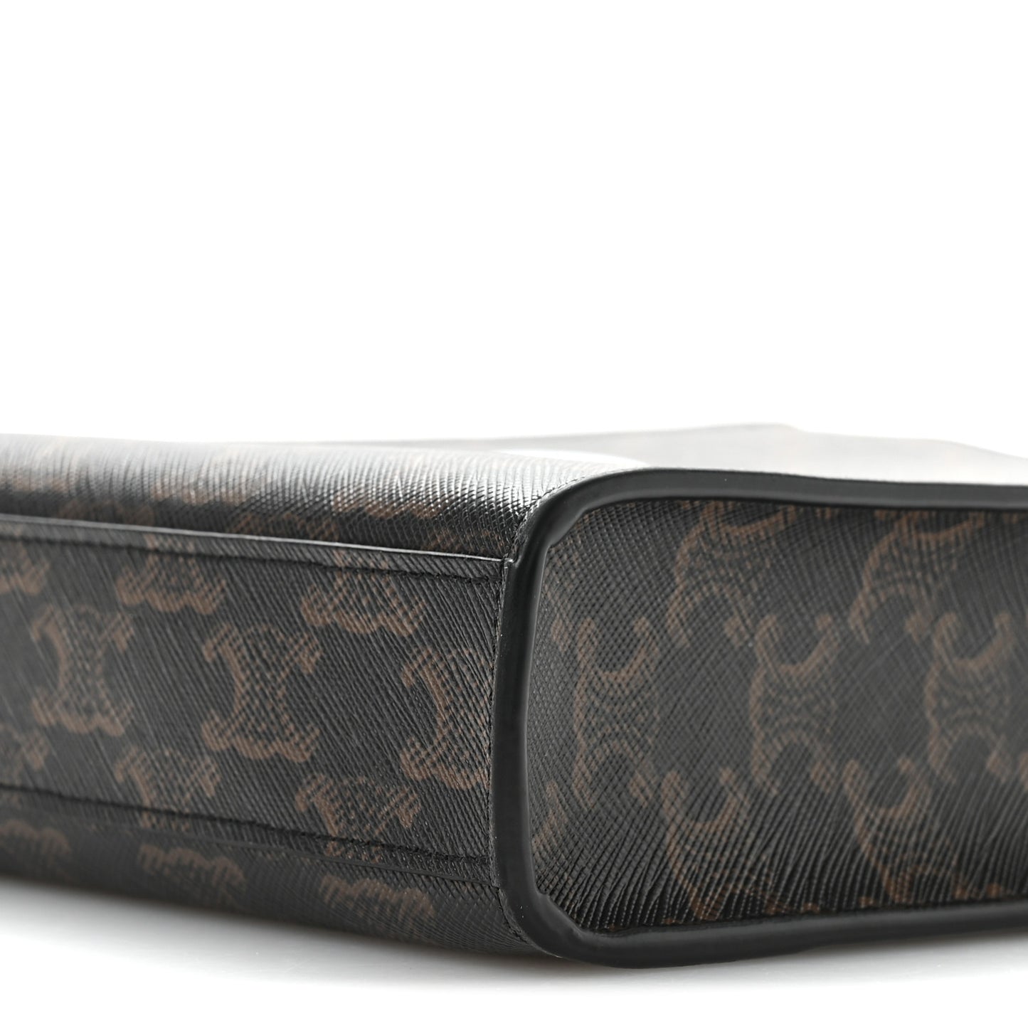 Triomphe Canvas Calfskin Mini Vertical Cabas Tan